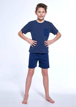 Pyžamo Cornette Young Boy 218/118 Lagoon kr/r 134-164 tmavě modrá 134-140