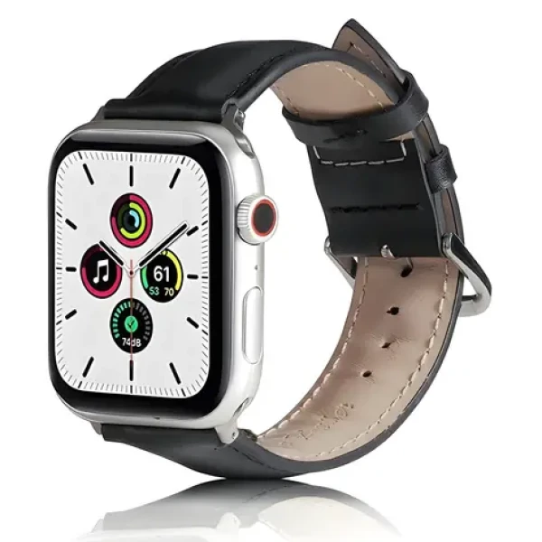 Beline Leather černá / Kožený pásek pro Apple Watch / 38/40/41mm
