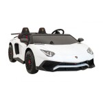 Mamido Dětské elektrické autíčko Lamborghini Aventador SV bílé