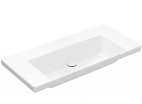 VILLEROY & BOCH - Subway 3.0 Umyvadlo 100x47 cm, bez přepadu, bez otvoru pro baterii, CeramicPlus, alpská bílá 4A70A3R1