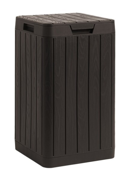 TOOMAX RIO GARDEN zahradní plastový koš 80 L - hnědá