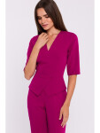 S377 Kombinéza Peplum - švestka EU L