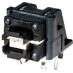 C & K Switches U811J85W3GE223 tlačítko 120 V, 28 V/DC 1 A 1x zap/(zap) červená (š x v) 15.24 mm x 12.70 mm 1 ks Bulk