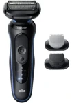 Braun Series 5 52-B1650s černá/modrá / Planžetový holicí strojek / mokré suché holení / 50 min provoz / voděodolný (8700216645249)