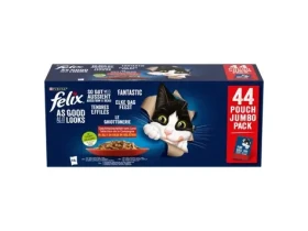 Purina Felix Fantastic Mix v želé Hovězí 44x85 g / Kapsičky pro kočky (7613287502193)