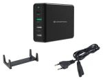 Conceptronic OZUL01B černá / USB nabíjecí adaptér / 3x USB-A / 1x USB-C / 65 W / USB-PD (OZUL01B)