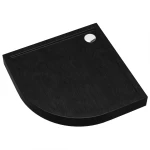 Vanička půlkulatá Black Stone 80x80x12 R55 Espera Plus AQM4633CST
