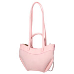 Stylová semišová kabelka na rameno LB Andrea, růžová