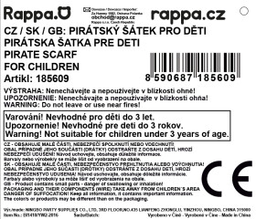 Pirátský šátek dětský