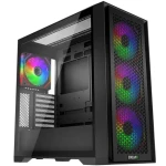 EVOLVEO Rhino černá / PC skříň / Big Tower / ATX/E-ATX/mATX/ITX / ARGB / bez zdroje / průhledná bočnice (RHINO-BK-4)