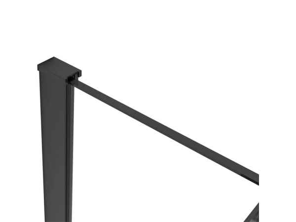 CERANO - Profil pro sprchové zástěny Walk-in Onyx - 8 mm - černá matná - 15 mm CER-423415