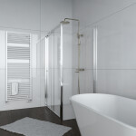 H K - Sprchový kout Flexi 100x80, L/P varianta včetně sprchové vaničky z litého mramoru SE-FLEXI10080/THOR-10080