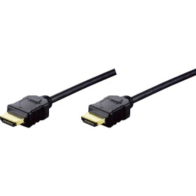Digitus HDMI kabel Zástrčka HDMI-A, Zástrčka HDMI-A 5.00 m černá AK-330114-050-S pozlacené kontakty, Ultra HD (4K) HDMI HDMI kabel