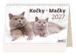 Stolní kalendář 2027 Helma Kočky