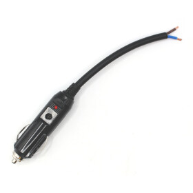 Automobilová 12V zástrčka na kabel - 20A, pojistka, kontrolka
