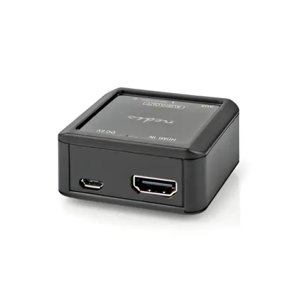 Nedis Audio převodník HDMI na audio antracit / Převodník / HDMI vstup / RCA + 3.5mm výstup / 192kHz (ACON3415AT)