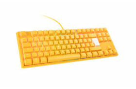 Ducky One 3 Yellow TKL MX-Speed-Silver žlutá / Herní klávesnice / podsvícená / mechanická / drátová (USB) / DE (DKON2187ST-PDEPDYDYYYC1)