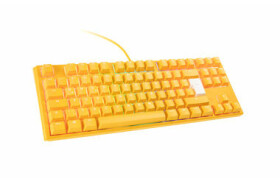 Ducky One 3 Yellow TKL MX-Blue žlutá / Herní klávesnice / podsvícená / mechanická / drátová (USB) / DE (DKON2187ST-CDEPDYDYYYC1)