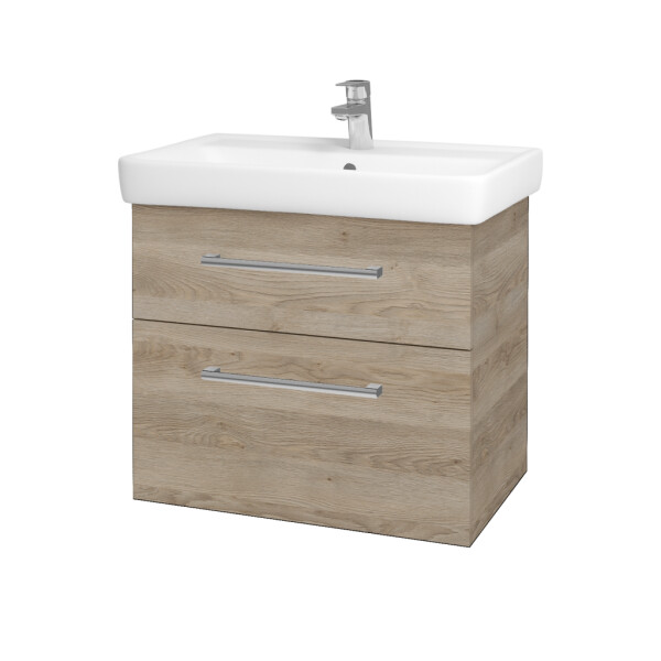 Dřevojas - Umyvadlová skříňka Q MAX SZZ2 70 - D17 Colorado / Úchytka T03 / D17 Colorado 198367C