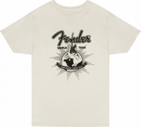 Fender World Tour T-Shirt, Vintage White, M