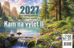 Kalendář 2027 Kam na výlet II, stolní, týdenní, 14 x 21,4 cm
