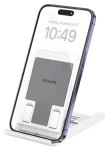 USAMS ZJ073 bílá / Skládací stojánek / pro telefon a tablet / nastavitelný náklon (ZJ073ZJ02)