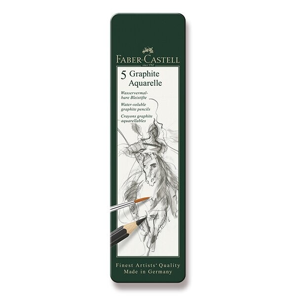 Faber-Castell Castell 9000 Akvarelová sada 5 ks, kovová krabička