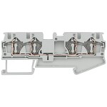 Siemens 8WH20040AG00 průchodková svorka přípojka s pružinovým protitahem šedá 50 ks