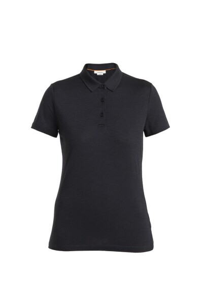 Dámské merino polo triko ICEBREAKER Wmns 150 Tech Lite III SS Polo, Black velikost: S