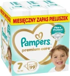 Pampers Premium Care 15+ kg (99 ks) / Pleny / Velikost 7 (15+ kg)