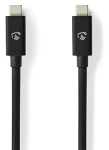 Nedis USB4 Gen 3x2 / Kabel USB-C - USB-C / 240 W / 8K 60Hz / 40 Gbps / 1 m (CCGP66040BK10)