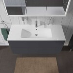DURAVIT - L-Cube Umyvadlová skříňka 55x122x48 cm, 2 zásuvky, grafit mat LC624304949
