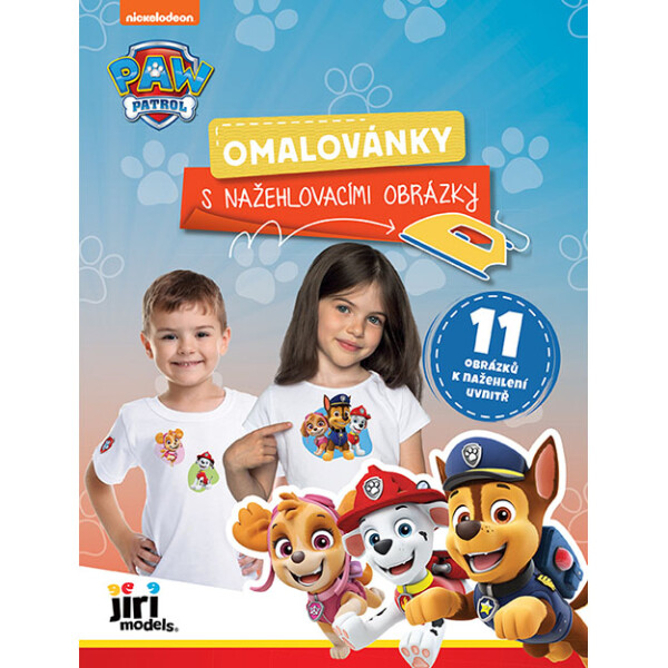 Jiri Models Jiri Models, 4059-8, omalovánky s nažehlovacími obrázky, Tlapková patrola/Paw Patrol