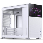 Jonsbo D31 MESH Screen bílá / Micro-ATX / 1x USB-A 3.0 / 1x USB-C 3.2 / bez zdroje / displej / průhledná bočnice (D31 MESH WHITE SC)