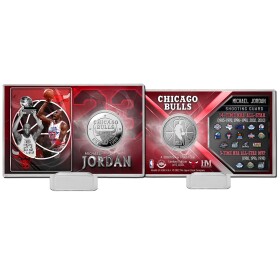 Mince Chicago Bulls NBA Michael Jordan All-Star Games Silver Coin Card