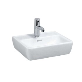 Laufen - Pro Umývátko, 45x34 cm, 1 otvor pro baterii, s LCC, bílá H8119514001041