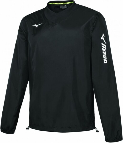 Mizuno Trad Rain Jacket Black - Fotbalová bunda Mizuno Sendai Trad Rain Jacket P2EE755009 Velikost textilu: XL