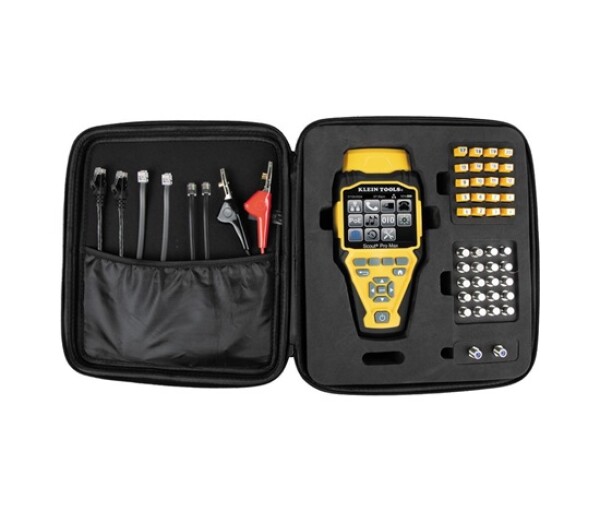 KLEIN TOOLS - VDV Scout® Pro Max Tester s přijímačem Set - 20x RJ45, 20x F-konektor