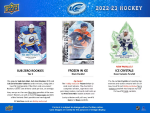 Hokejové Karty NHL 2022-23 Upper Deck Ice Hockey Hobby Box