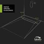 Laveo - Basso - sprchový žlab 50 cm, růžové zlato COB_850D