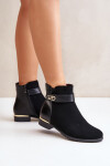 Dámské kotníčkové boty K-99213 černé - Step in style 38
