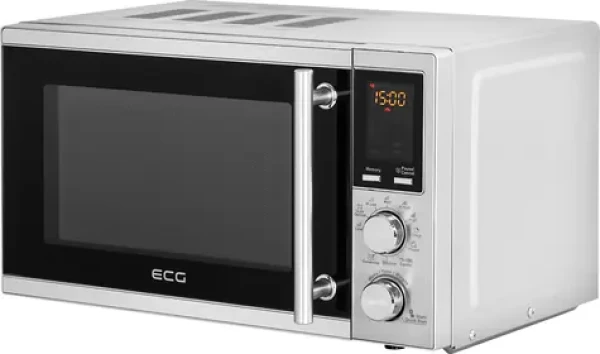 ECG MTD 2072 GSE stříbrná / Mikrovlnná trouba gril / 700 W 900 W / 20 L / 8 programů (100000424209)