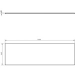 MEXEN - Uni vrchní deska 150, grafit mat 91AXX-1504-464-18-66