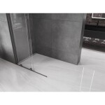 MEXEN/S - Velar posuvné sprchové dveře Walk-in 90, transparent, grafit kartáčovaná 871-090-000-03-66