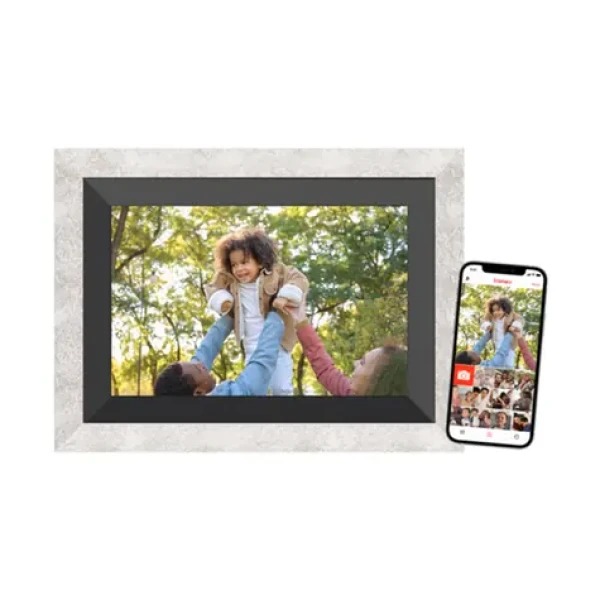 Braun DigiFrame 10B WiFi šedá / Fotorámeček / 10,1" / 1280 x 800 px / dotykový displej / čtečka karet (21266)