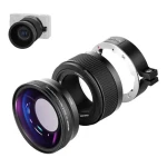Neewer Širokoúhlý a makro objektiv černý / pro Sony ZV1 / 2v1 / 18 mm / makro 10x / CNC hliník (B0BJTW6FNX)