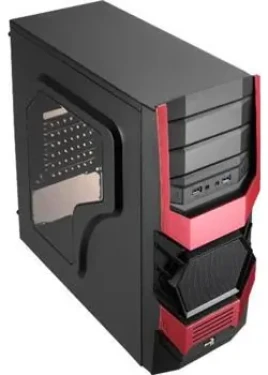 AeroCool Cyclops červená / PC skříň / ATX / Bez zdroje (EN55156)