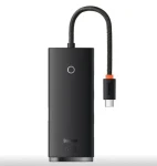 Baseus WKQX030301 Lite Series Hub 0.25 m černá / USB rozbočovač / 4x USB 3.0 (WKQX030301)