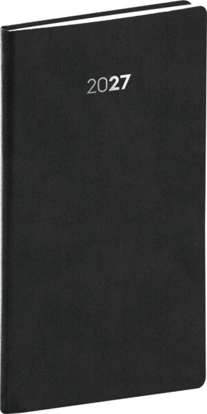 NOTIQUE Diář 2027: Balakon - černý, kapesní, 9 x 15,5 cm