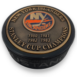 Mustang Puk New York Islanders NHL Stanley Cup Years Gold Medallion